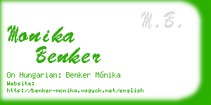 monika benker business card